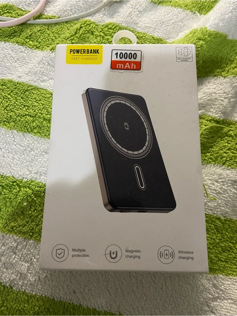10000mAh Qi2 Magnetic Wireless Power Bank 120W USB-C/USB-A Orange/Black